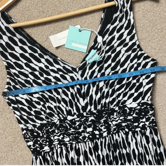 NWT Anthropologie Dress Plenty By Tracy Reece Maxi Black Print Marcia Stretch - Picture 13 of 16